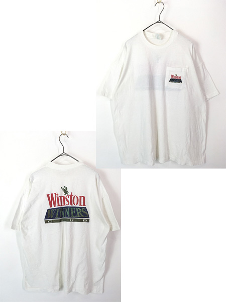 古着 90s USA製 Winston WINNERS CLUB タバコ シガレット ポケット T