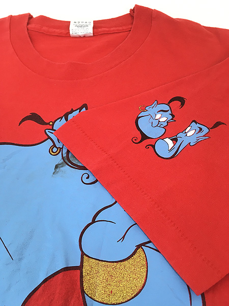 古着 90s USA製 Disney Aladdin アラジン ジーニー BIG プリント T