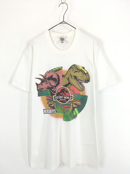 古着 90s USA製 The Lost World Jurassic Park × HERSHEY'S