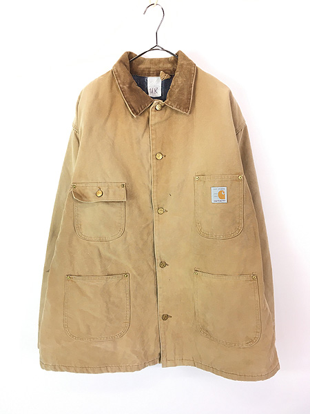 古着 80s USA製 Carhartt 「100周年記念」 ブラウン ダック ミシガン