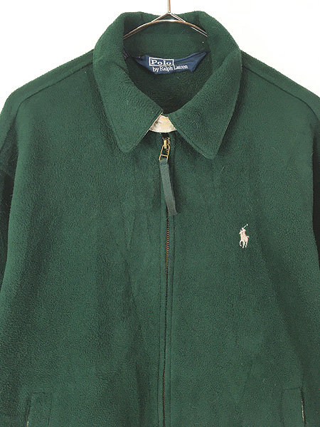 古着 90s Polo Ralph Lauren ワンポイント ソリッド フリース