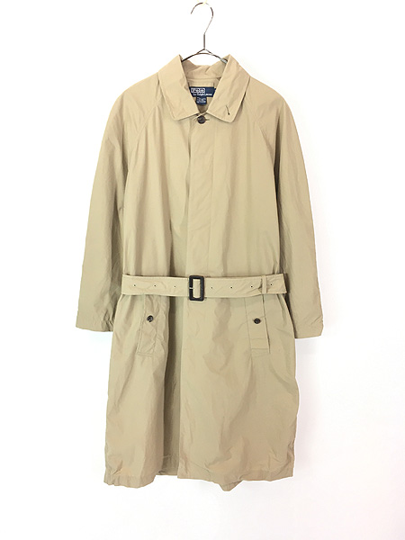古着 Polo Ralph Lauren 100% コットン ステンカラー コート ベルト