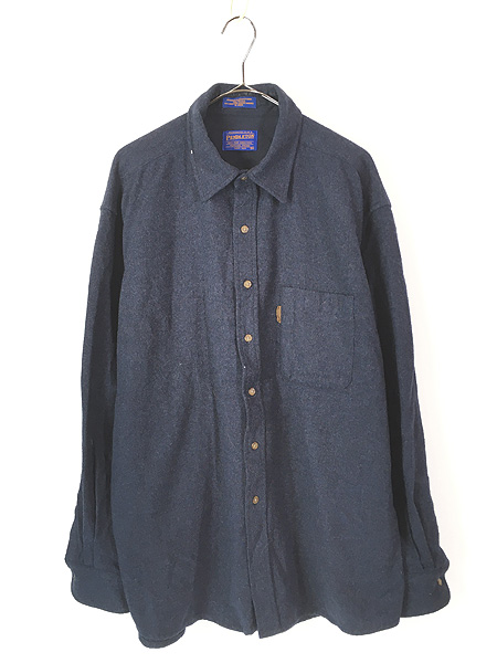 古着 90-00s Pendleton エルボーパッチ 無地 ソリッド ウォッシャブル