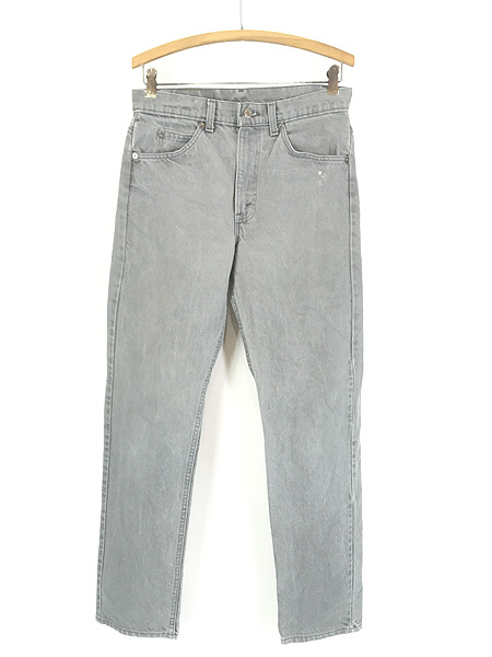 古着 90s USA製 Levi's 505-0236 先染め グレー デニム パンツ