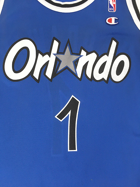 古着 90s USA製 Champion NBA Orlando Magic マジック No1 「HARDWAY