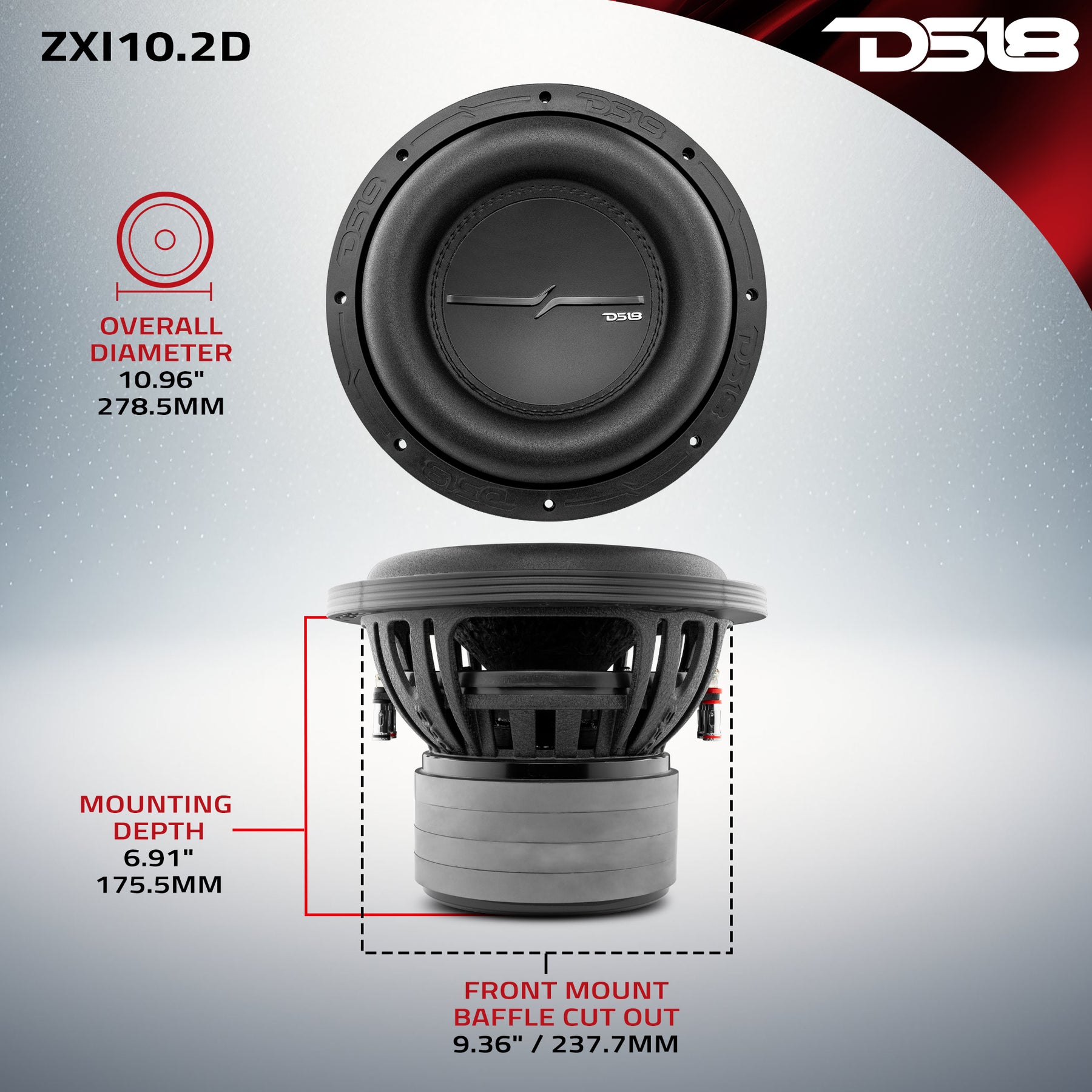 DS18 ZXI10.2D High Excursion 10