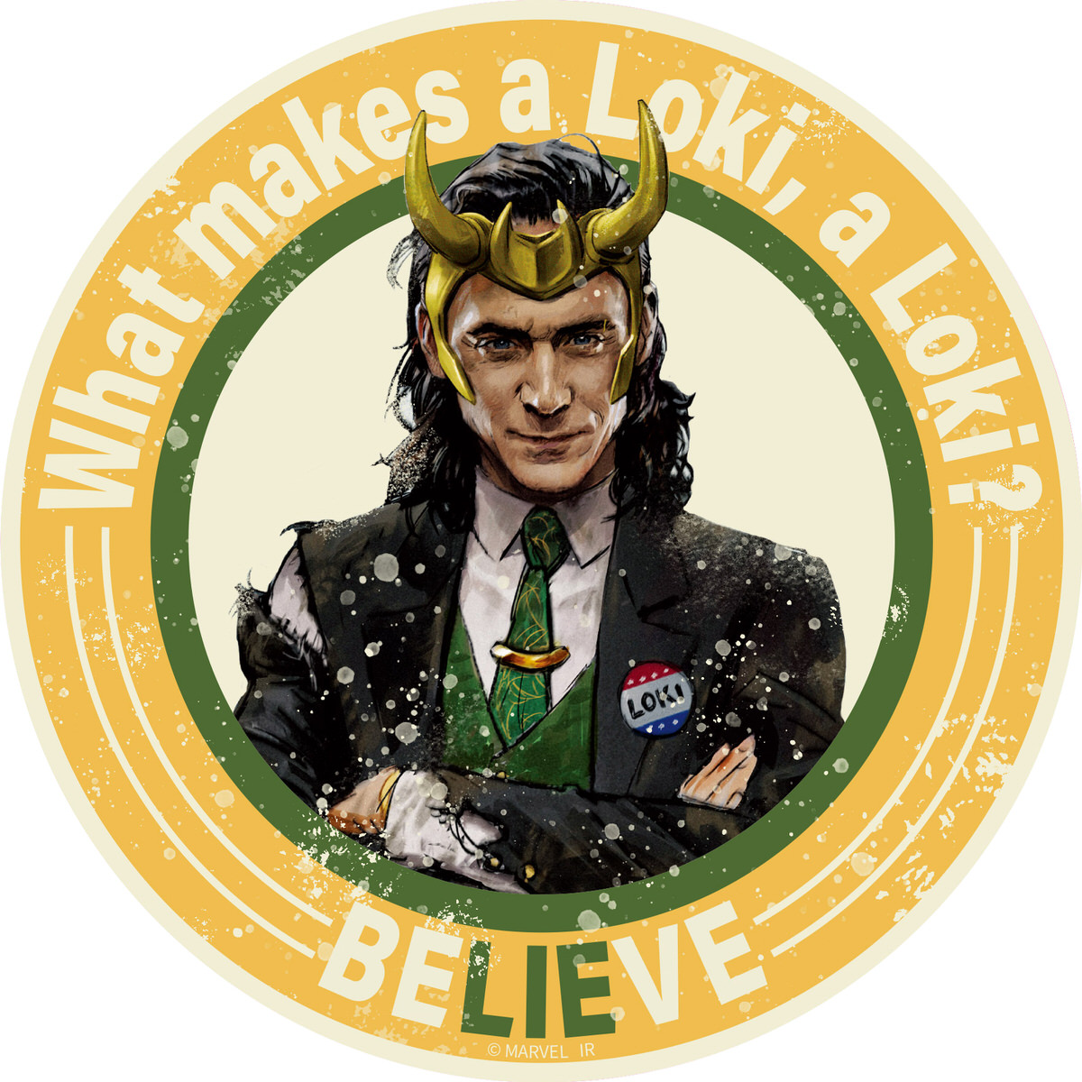 マーベル アベンジャーズ ネガフィルム風ステッカー グッズ ロキ