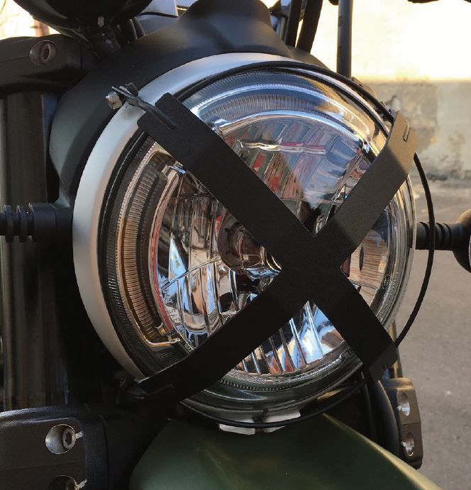 ドゥカティ スクランブラー 97380741A X型ヘッドライトプロテクション