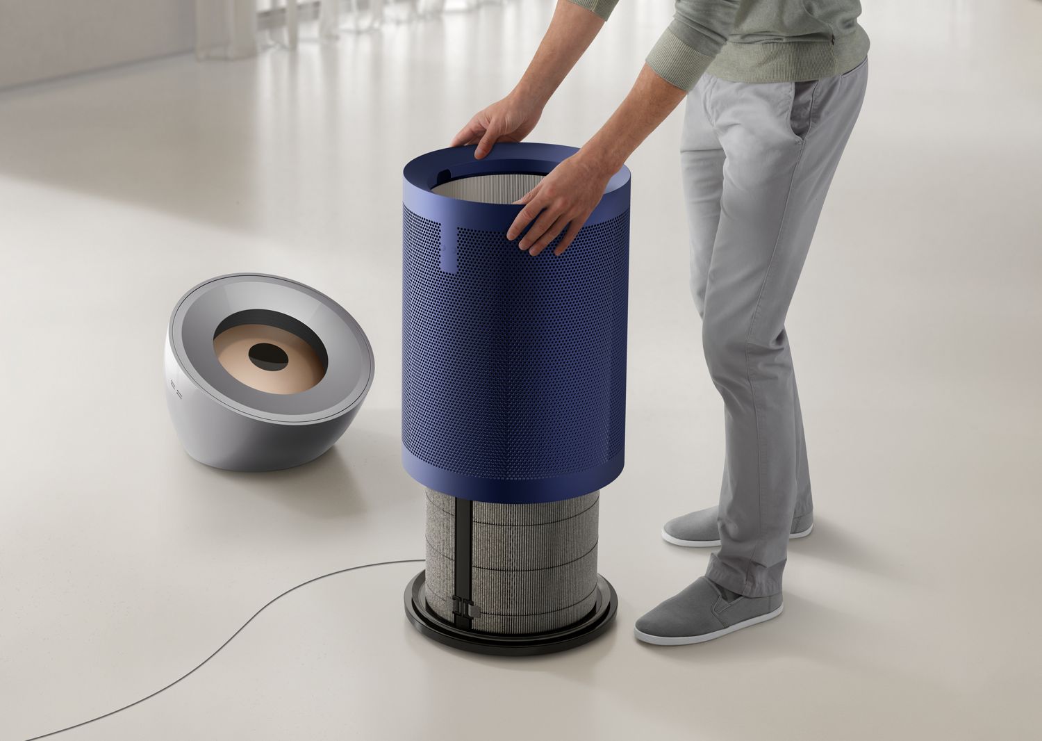 Dyson Purifier Big+Quiet Formaldehyde 空気清浄機 ニッケル / ブルー