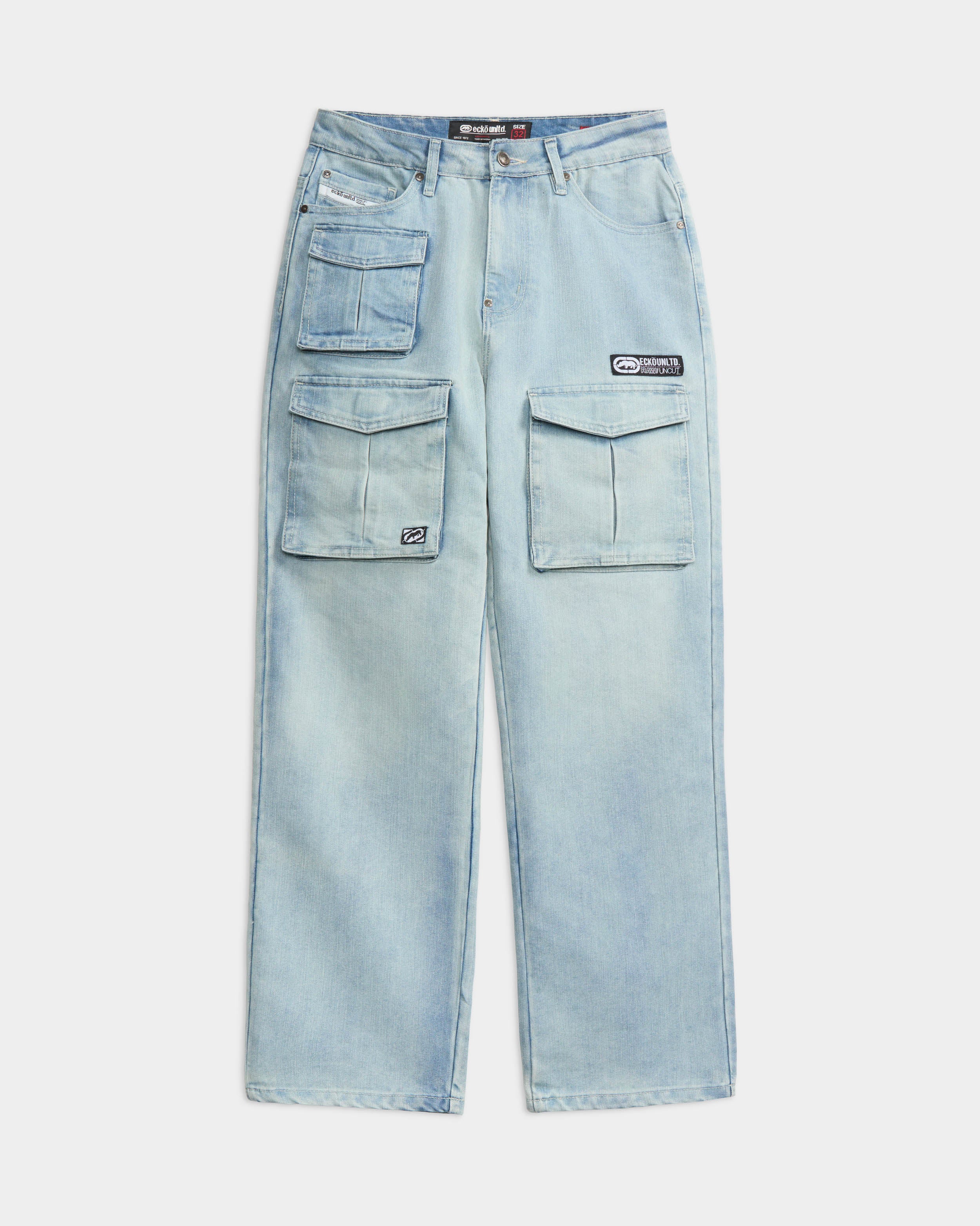 Triple Cargo Wide Denim Pants – ECKO UNLTD