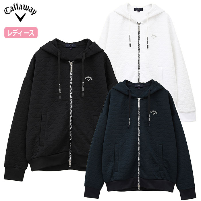 キャロウェイ キルトスウェットフルジップパーカー C24217206