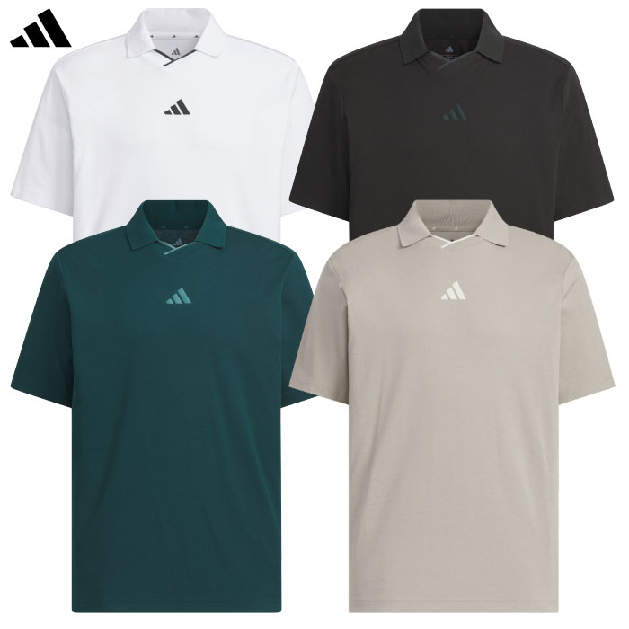 アディダス ビヨンド ザ コース ツイストニット スキッパーカラー 半袖