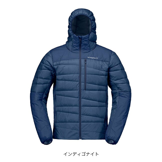 NORRONA ノローナ フォルケティン ダウン750フード メンズ(S キャビア