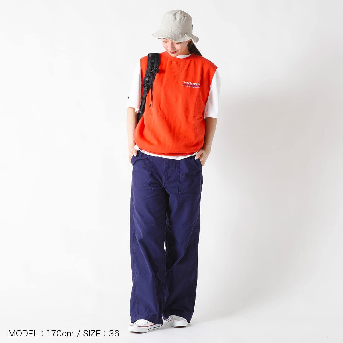 THE SHINZONE ザ シンゾーン ウォッシュドベイカーパンツ(34 ネイビー