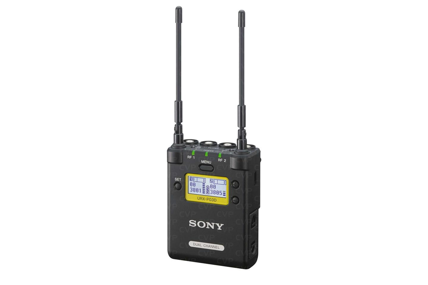 SONY URX-P03D+UTX-B40×2(ワイヤレスピンマイク2波)｜撮影機材レンタル