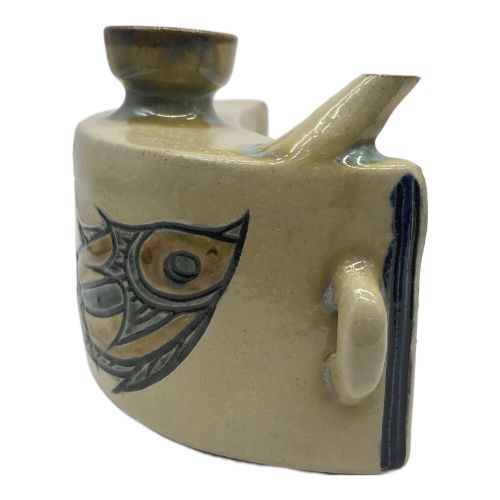 宮城須美子さん作 やちむん 魚模の小鉢2客セット 宮城須美子さん作