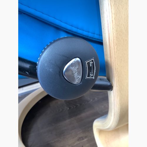 Ekornes (エコーネス) チェア ライトブルー オットマン付 限定カラー