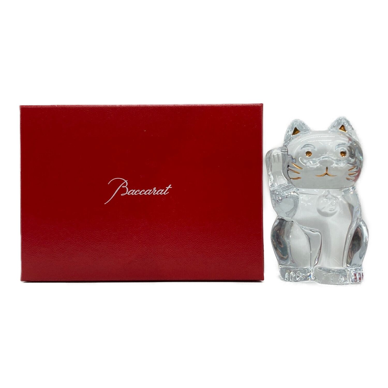 Baccarat クリスタル 招き猫 Baccarat(バカラ) 招き猫 クリスタル
