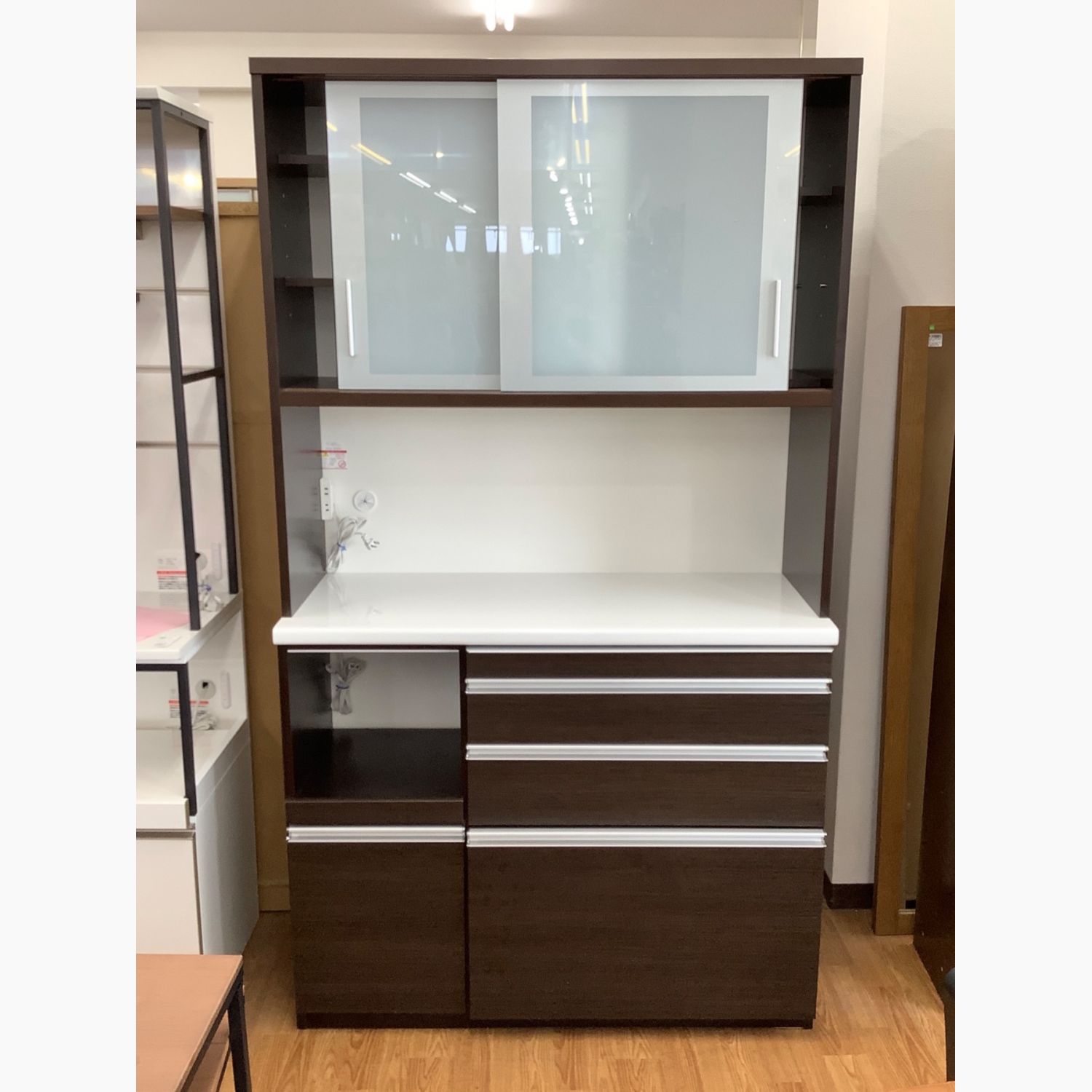 松田家具 食器棚 スライドドア付き 松田家具 食器棚 スライドドア付き