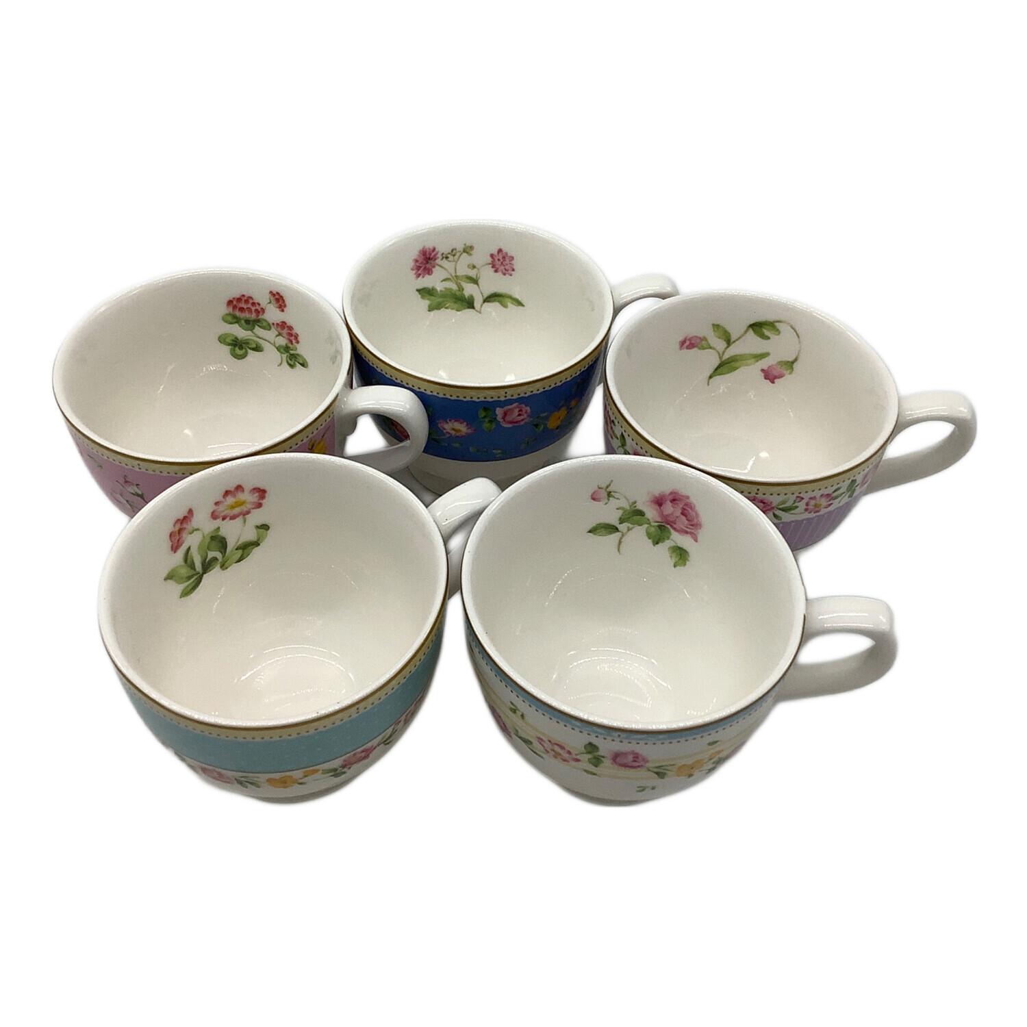 NARUMI (ナルミ) カップ&ソーサー セット イングリッシュガーデン 5P