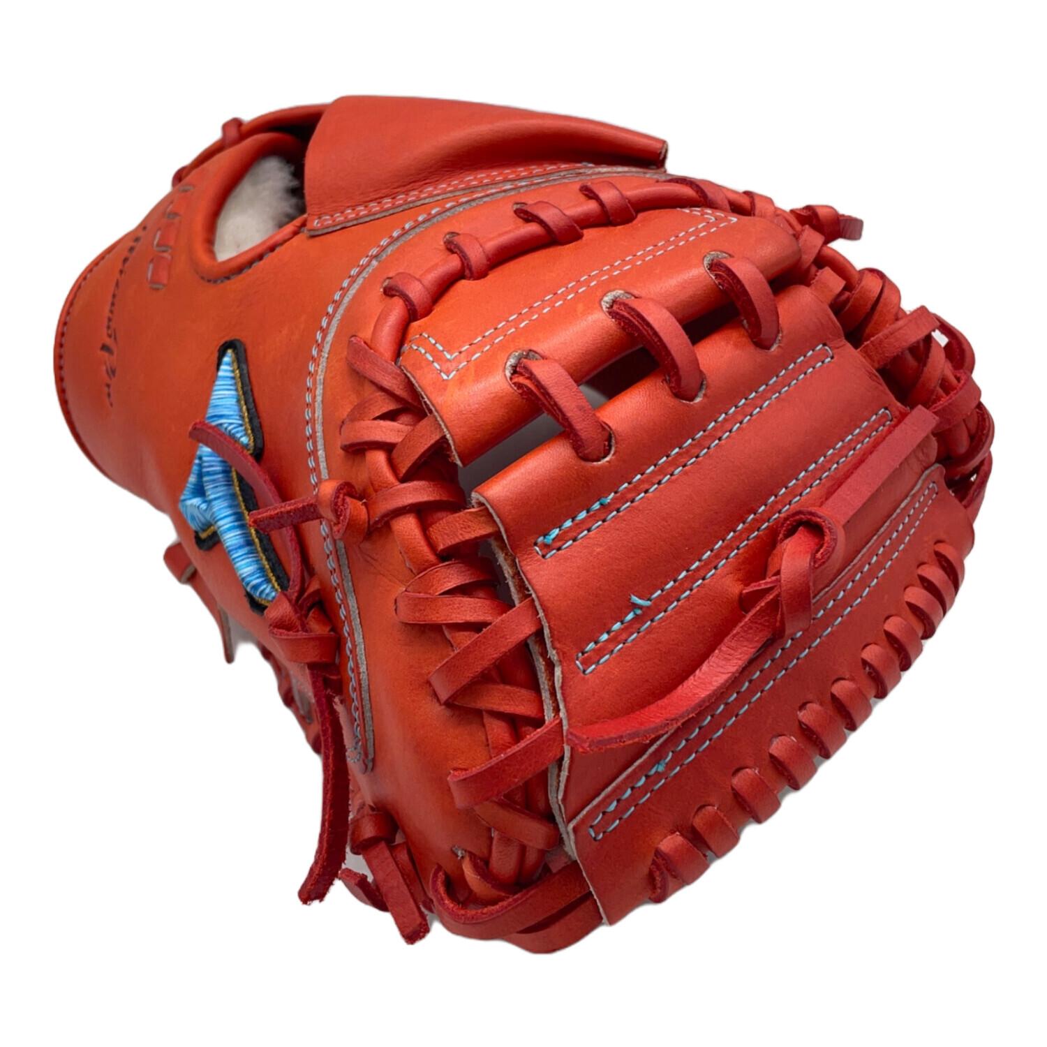 良品】ミズノプロ キャッチャーミット 硬式 オレンジ SDT-183 Mizuno