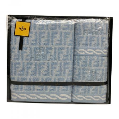 FENDI (フェンディ) タオルセット バスタオル1枚・フェイスタオル1枚