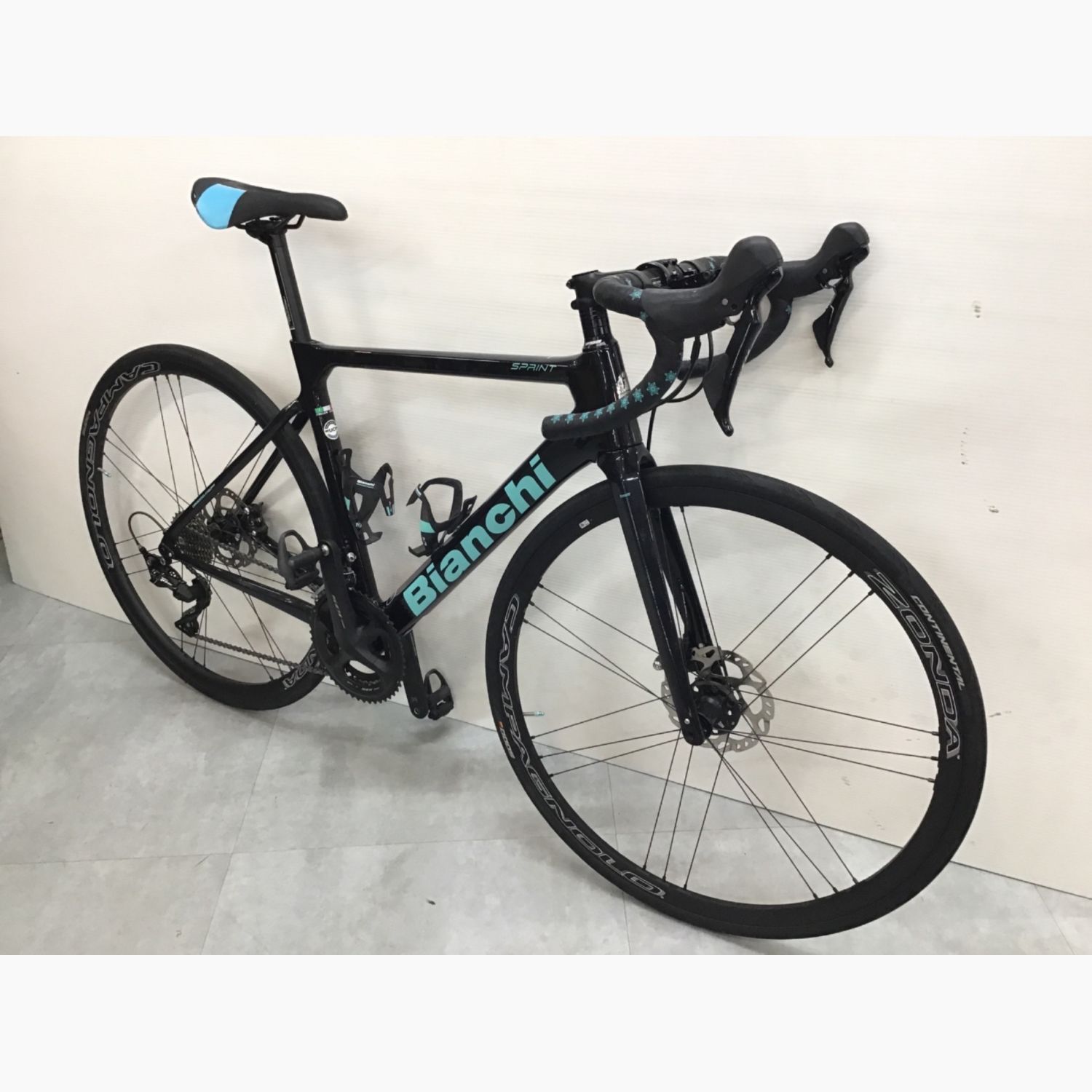 Bianchi ロードバイク ブラック/ターコイズ Bianchiロードバイク