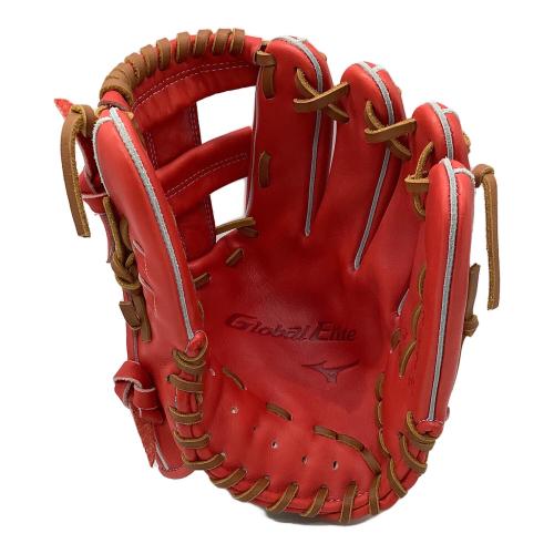 MIZUNO (ミズノ) 硬式グローブ レッド ケース付 Global Elite 鈴木