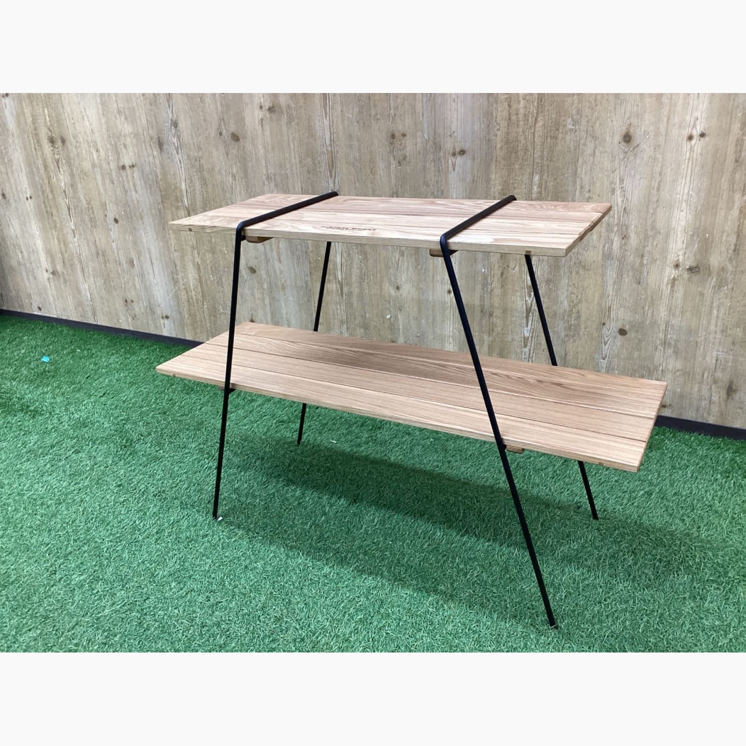 ミニマルワークス モカシェルフ キャンプラック シェルフ ギア Amazon