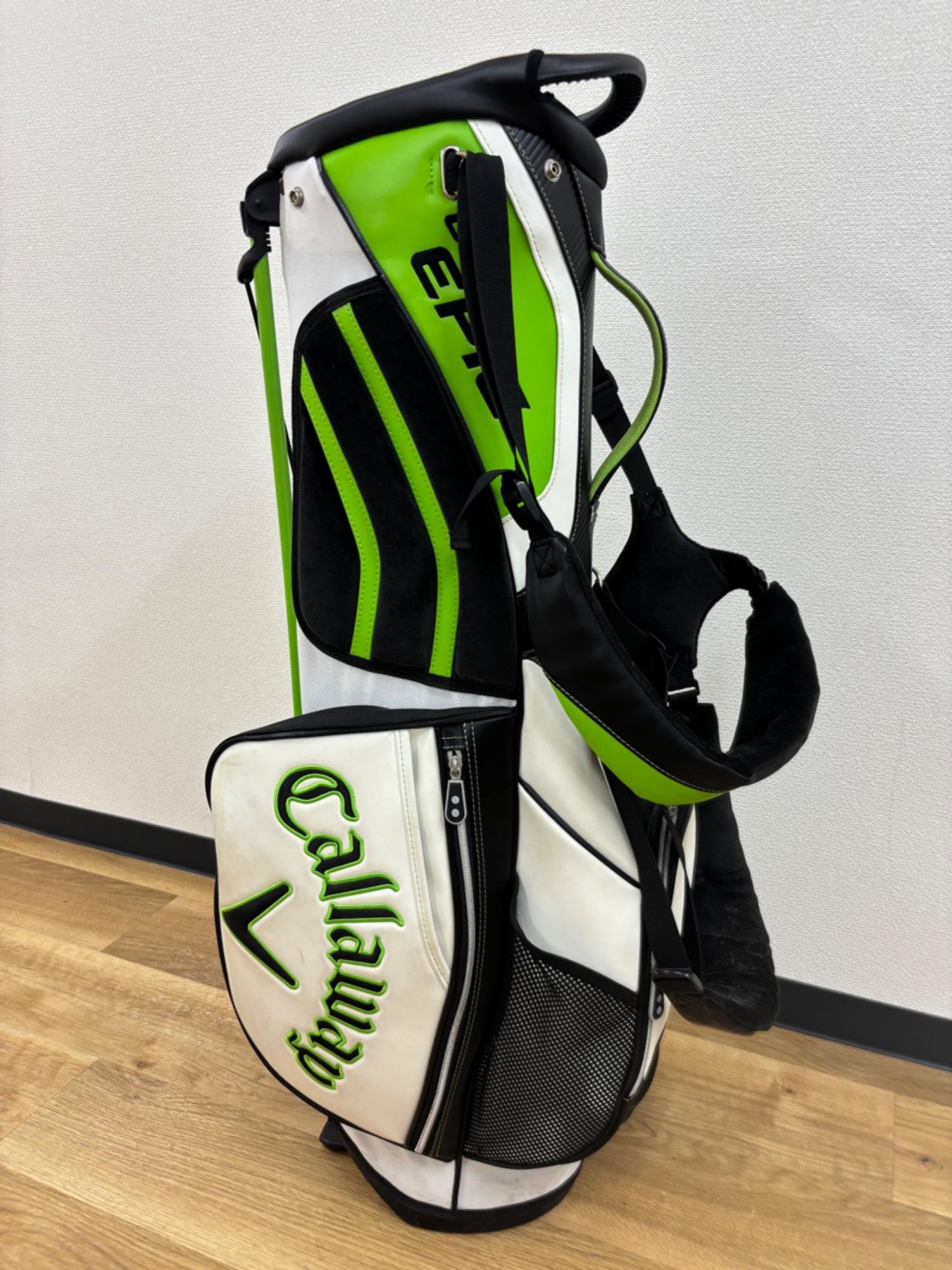 美品処分】Callaway キャディバッグ オリーブグリーン 美品処分