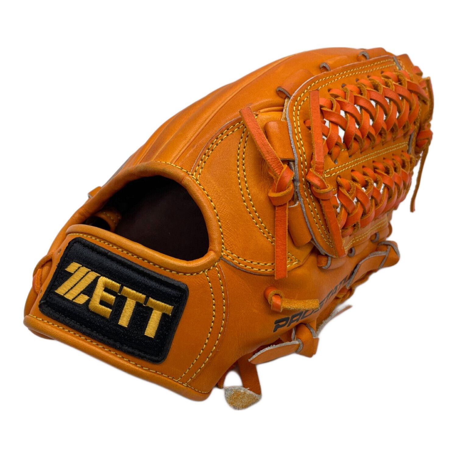 最終値下げ ZETT PROSTATUS 軟式内野用グローブ 赤系オレンジ 最終