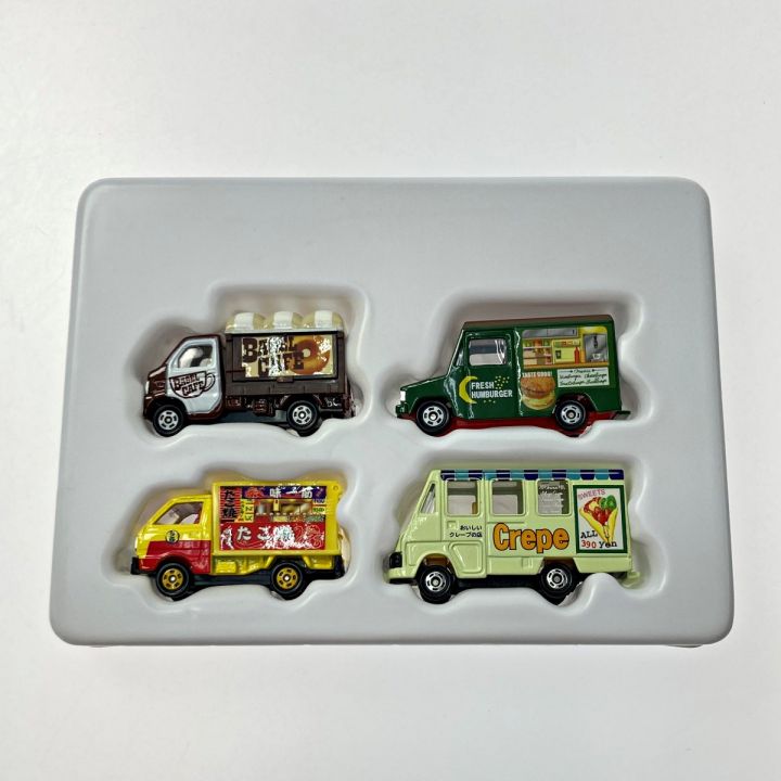 TOMICA トミカ どこでもできたて販売中! 移動販売車セット 4台セット