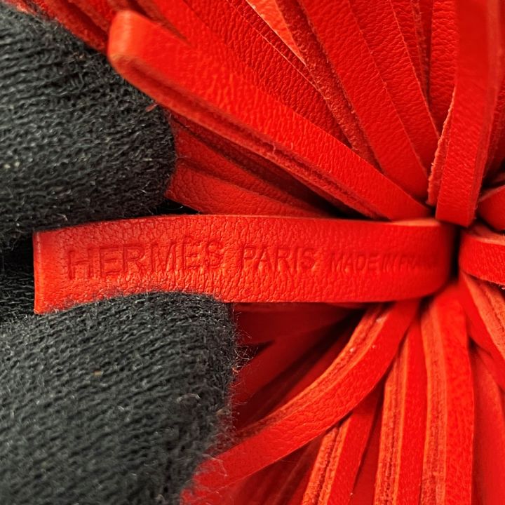 HERMES エルメス カルメン アミューミロ レッド系 キーリング