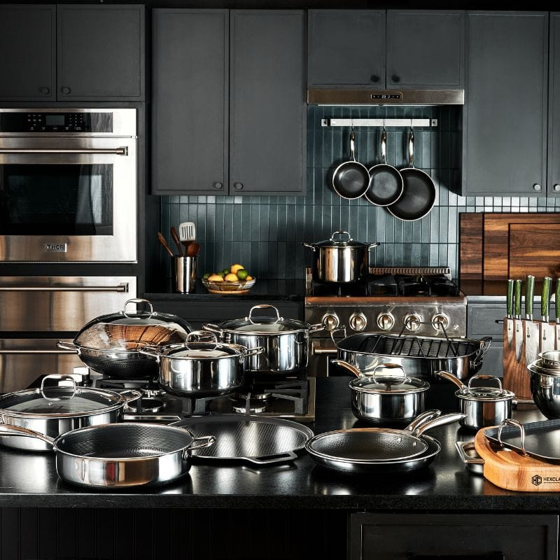 HexClad ヘックスクラッド ハイブリッド グリルフライパン 30cm CWGD12