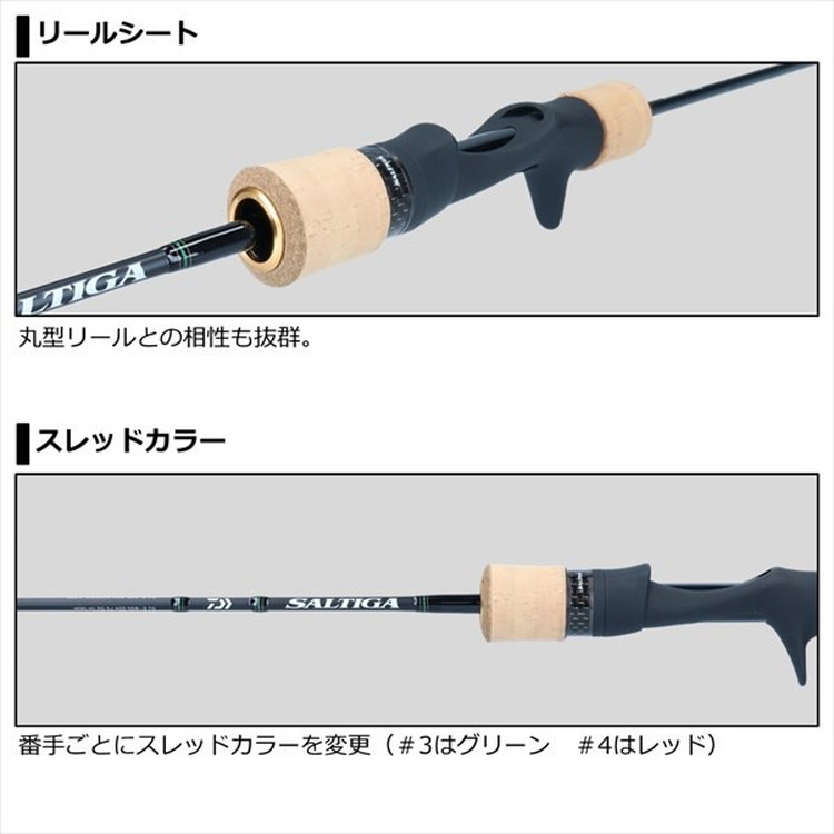 ダイワ ソルティガ SJ AGS TG 55B-3 2021モデル (ベイト1ピース): 釣具