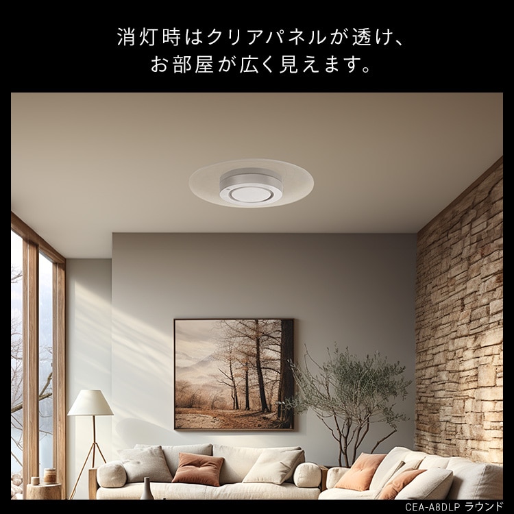 LEDシーリングライト パネルライト 8畳 CEA-A08DLP