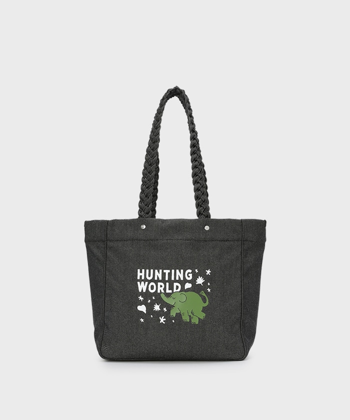 HUNTING WORLD] グリーンタグ[トートバッグM 7811BNO]ブラック