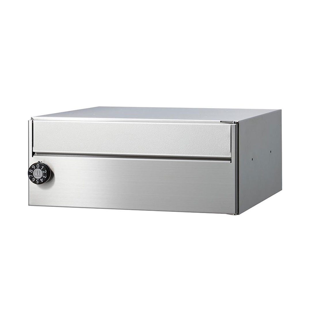 集合住宅用ポスト MX-20eHL ヘアライン 前入前出 1戸用 防雨型・IPX4