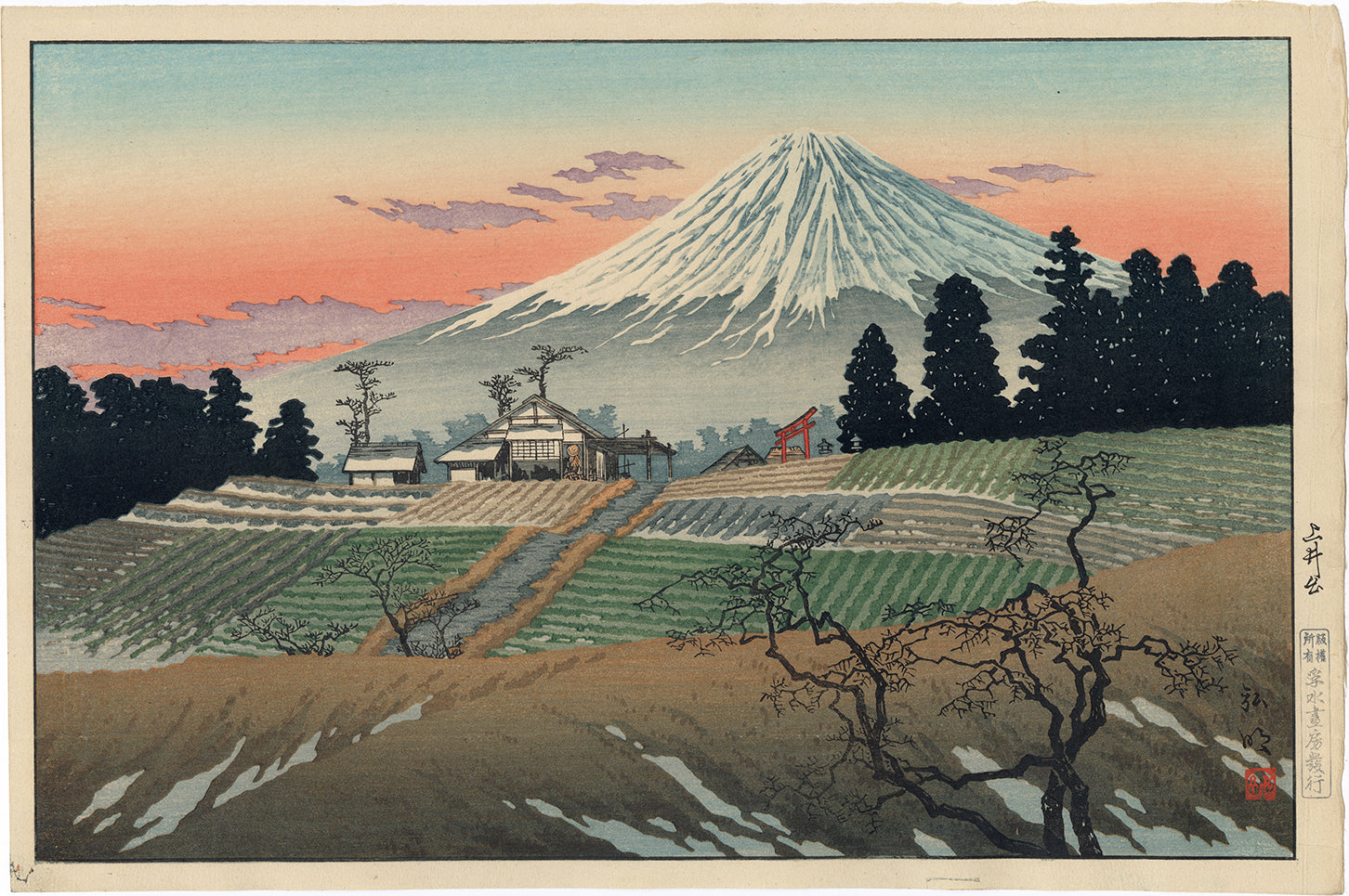 高橋松亭 弘明: 上出近くの富士 (売却済み) – Egenolf Gallery