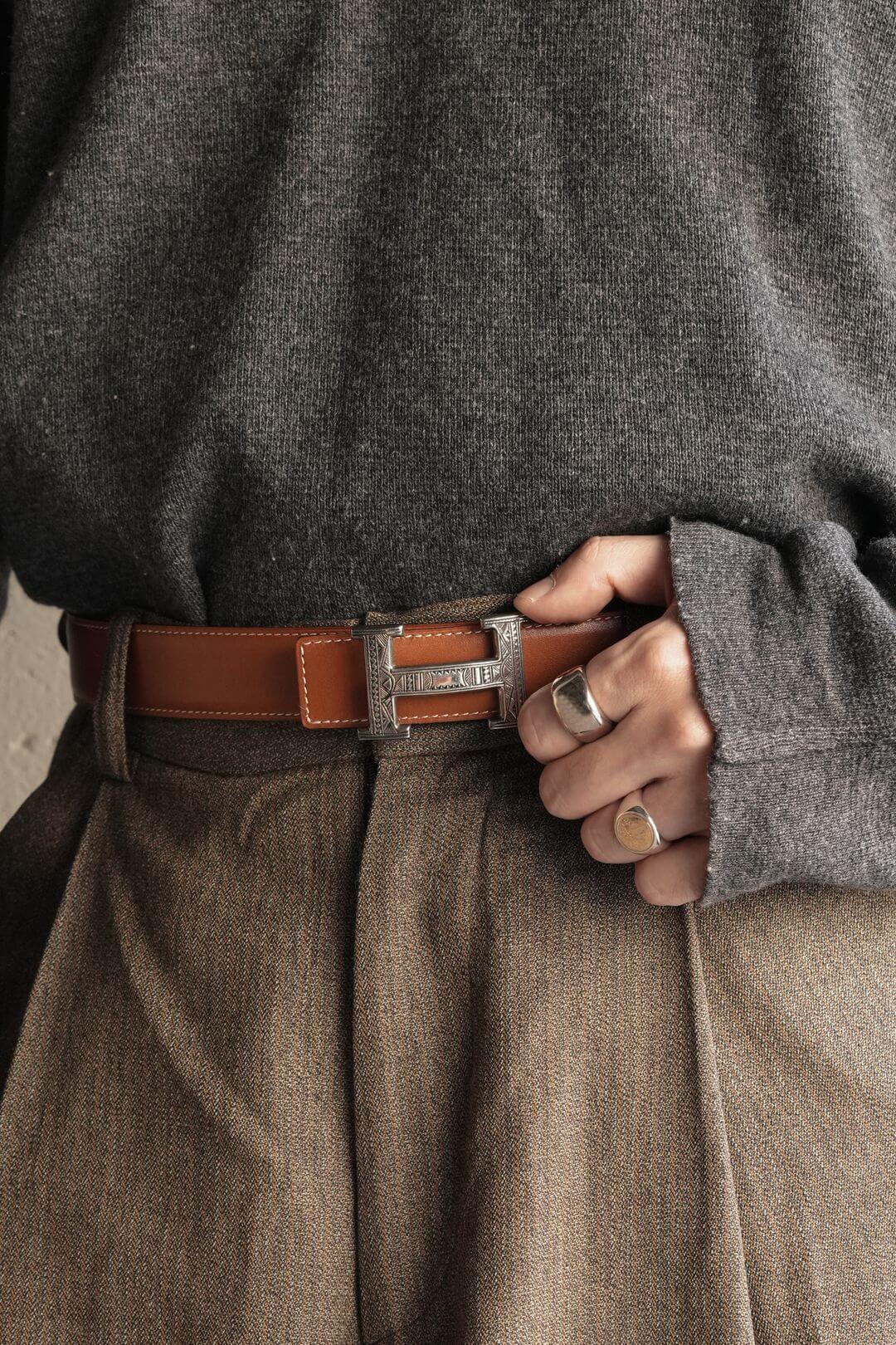 エルメス/トゥアレグ/リバーシブルレザーベルト/Hermes/Touareg Buckle