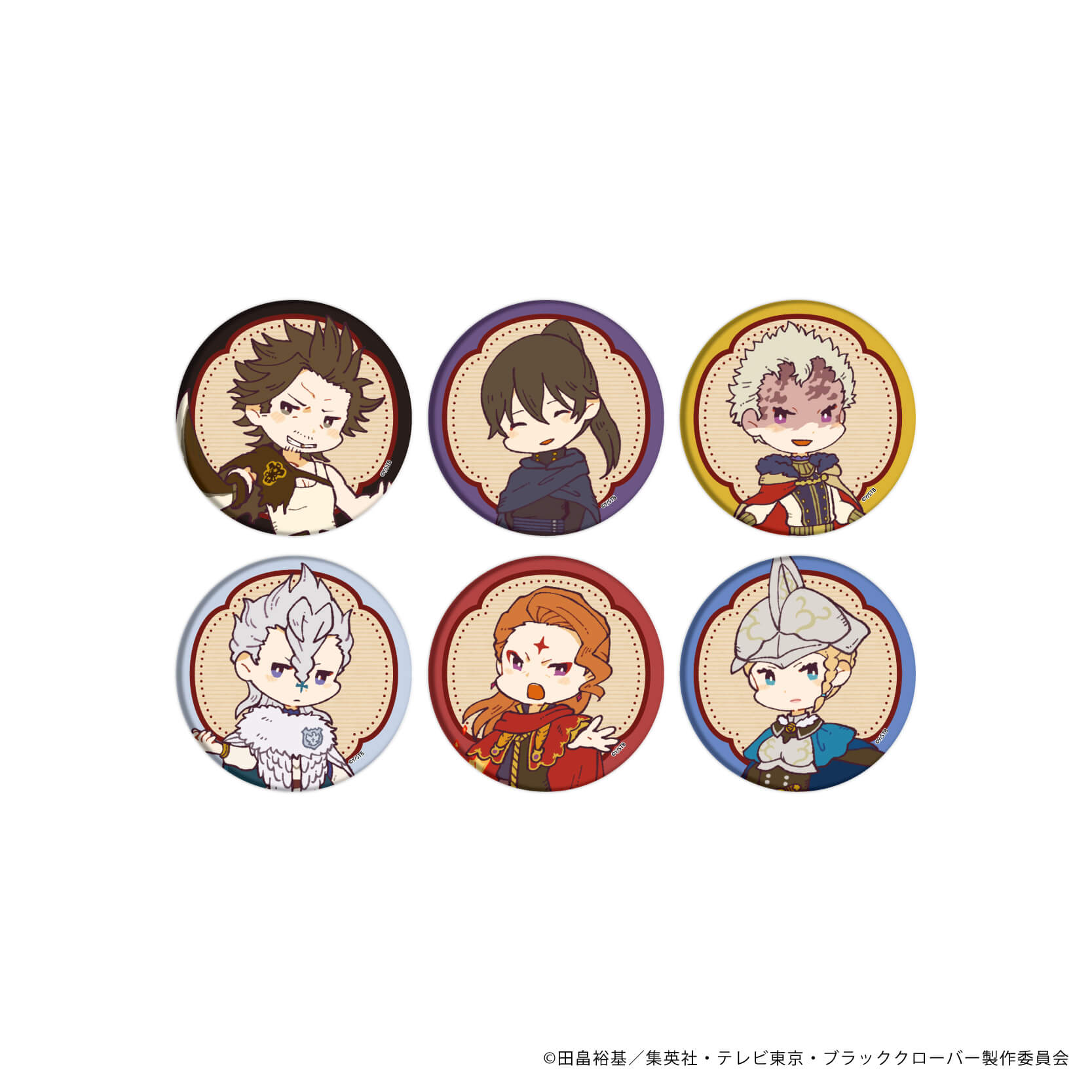 缶バッジ「ブラッククローバー」10/コンプリートBOX(全6種)(レトロ