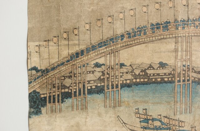 葛飾北斎 HOKUSAI 諸国名橋奇覧 摂州天満橋 木版画 Z547｜骨董店