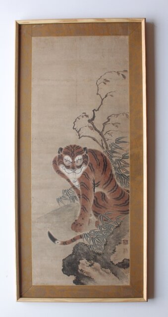洋画 鈴木力 「おけさ 柿 」 額装 洋画 鈴木力 「おけさ 柿 」 額装