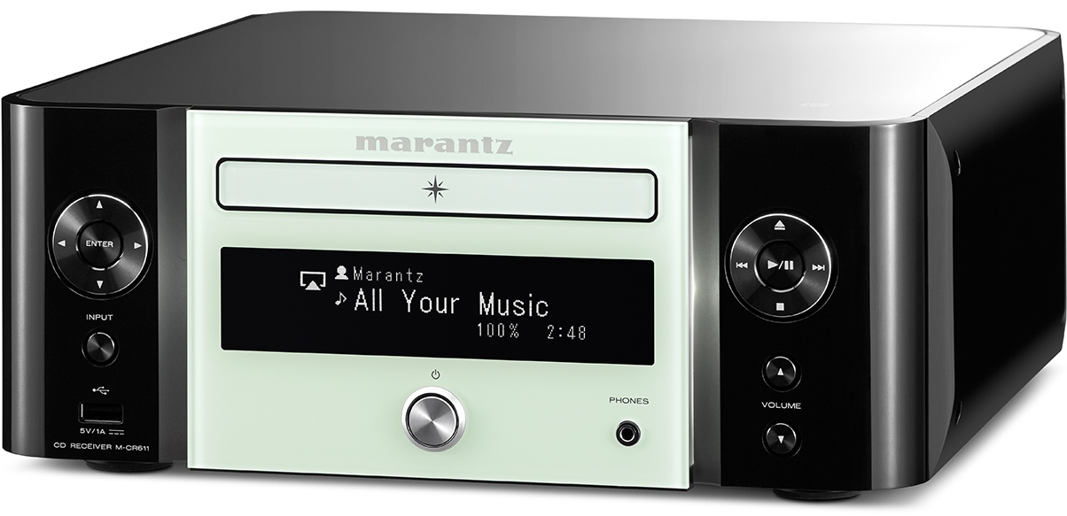 Marantz M-CR612 vs M-CR611 - comparison: Design · Communications