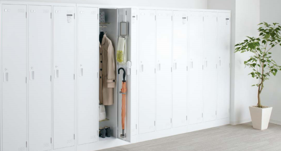 コクヨ LKロッカー ホワイトタイプ 4人用ロッカー シリンダー錠 W900