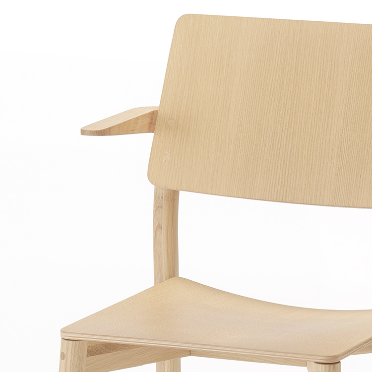 Panorama Armchair (パノラマアームチェア) C3421A Pure Oak 通販