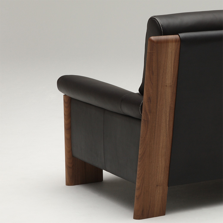 3人掛ソファ ZU4853 ビターブラウン ウォルナットナチュラル 通販