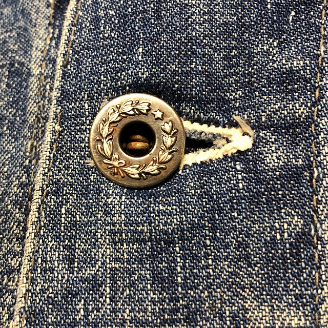1940'S VINTAGE DENIM COVERALL WWⅡ 「大戦モデル、月桂樹ボタン