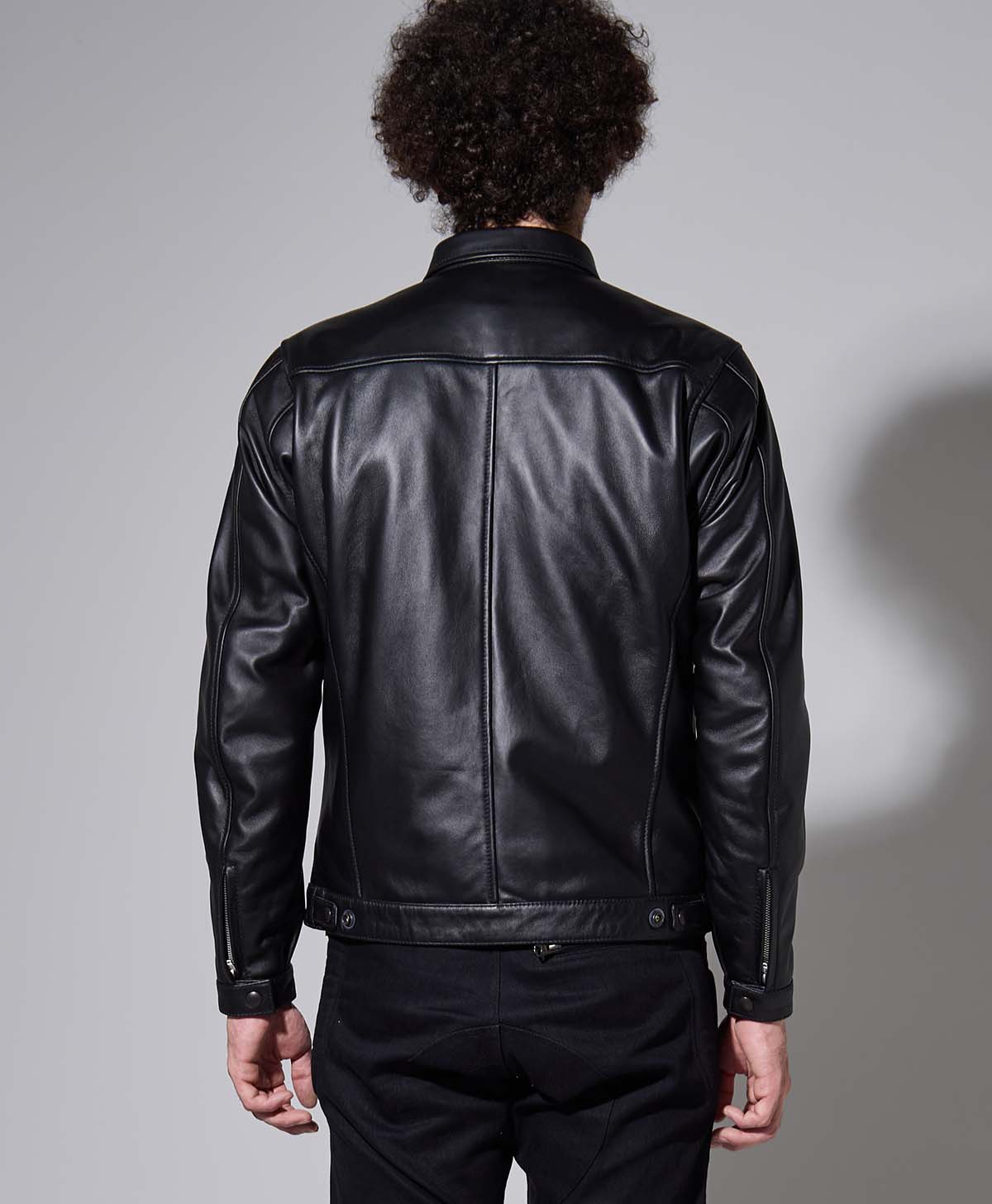 LEATHER TRACKER JACKET