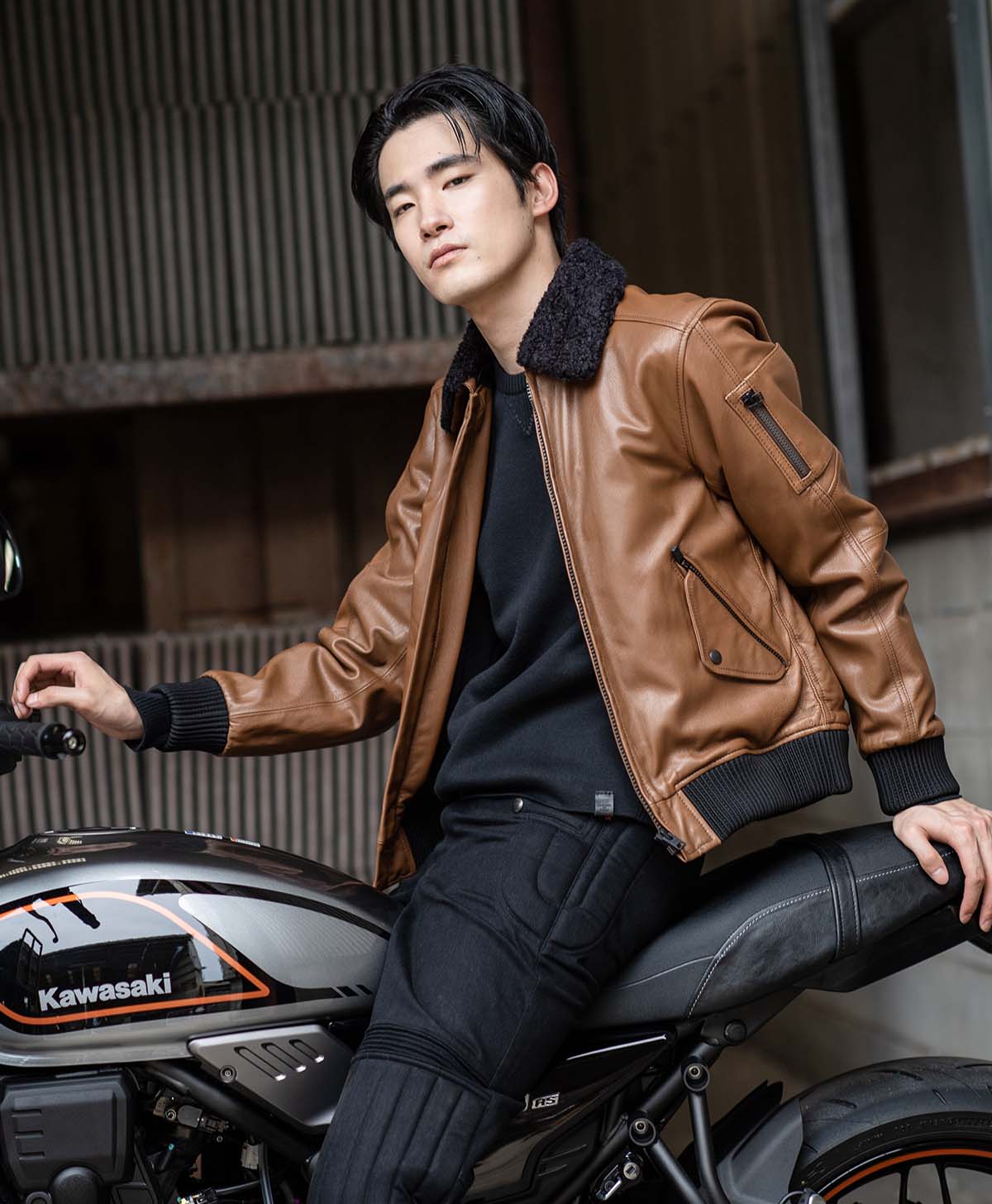 Leather jacket Leather flight jacket | Kadoya official online shop